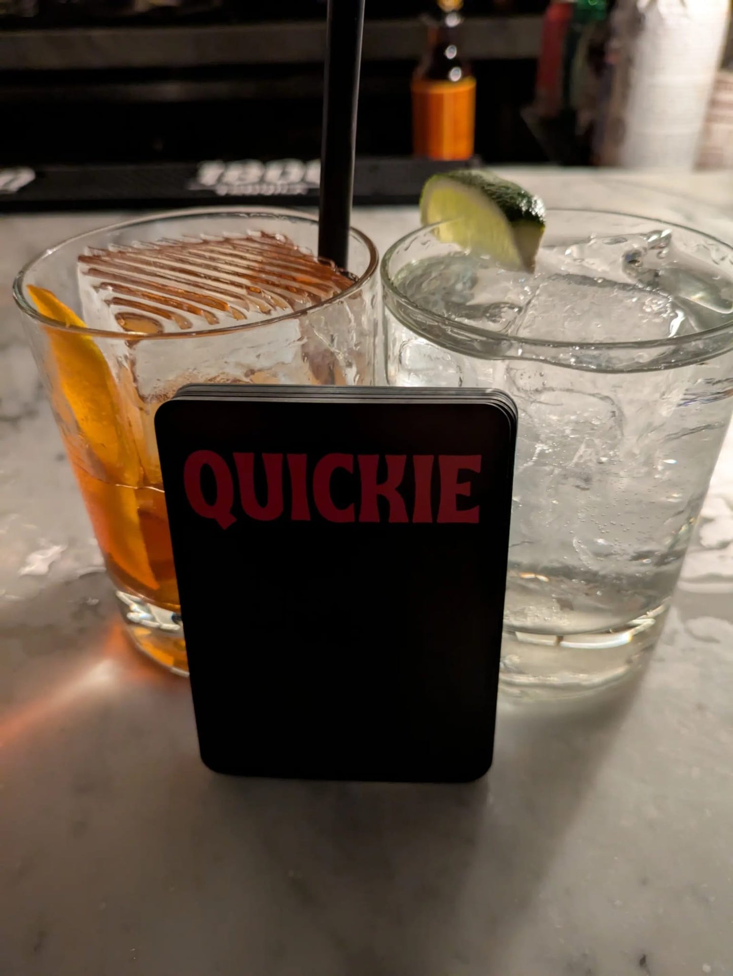 a QUICKIE Drinking Game