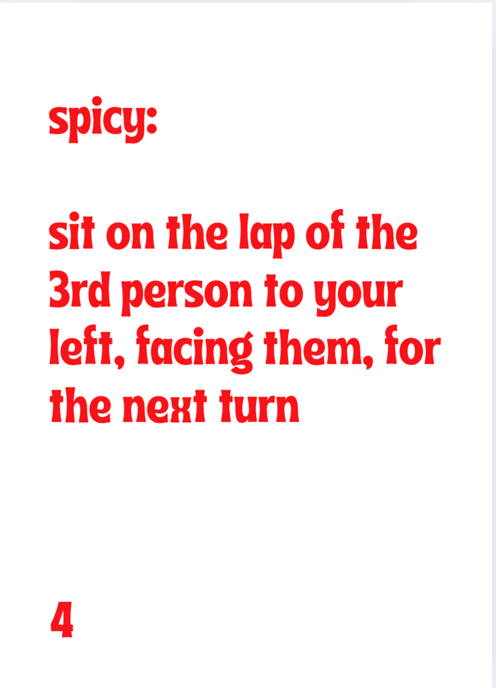 a QUICKIE Drinking Game